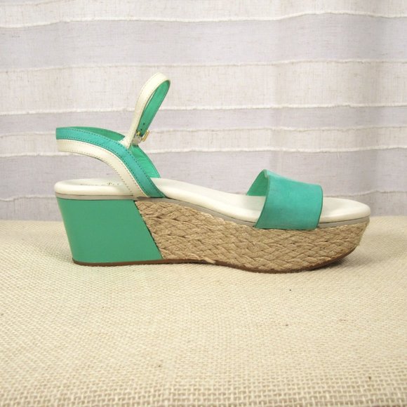 Cole Haan Arden Platform Espadrille Platform Sandal in Green Thumb - 6.5 - Picture 8 of 14